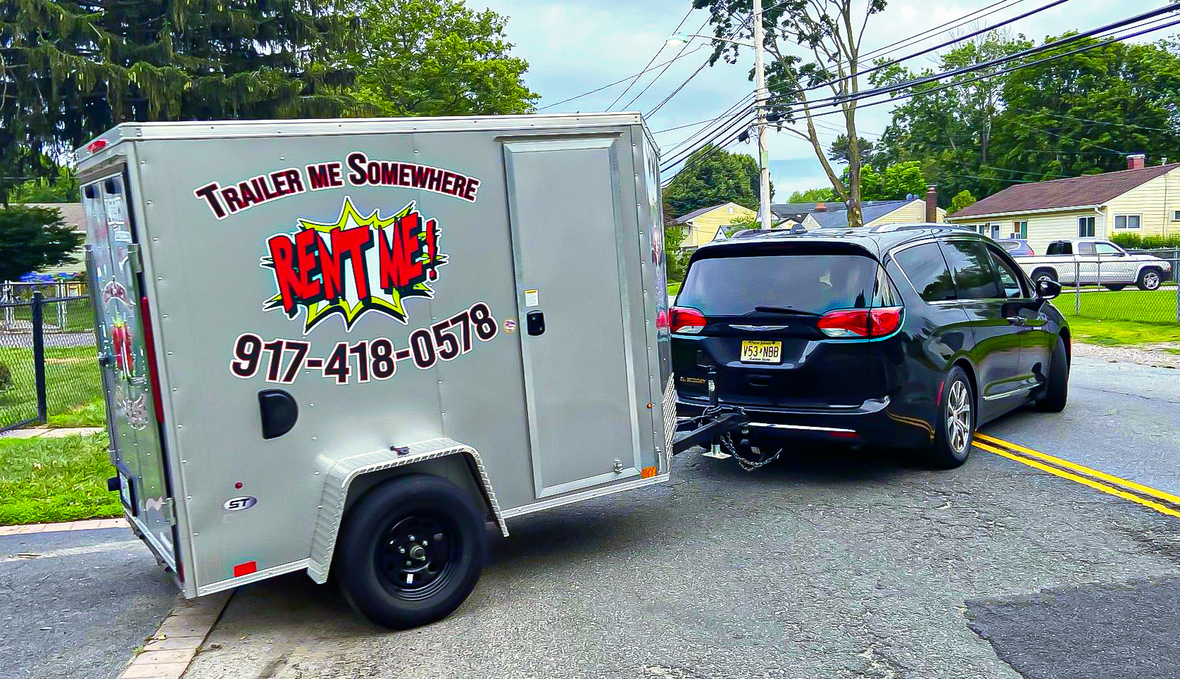 Enclosed Trailer Rentals, Car Haulers & Dumpsters @ Trailer Me Somewhere